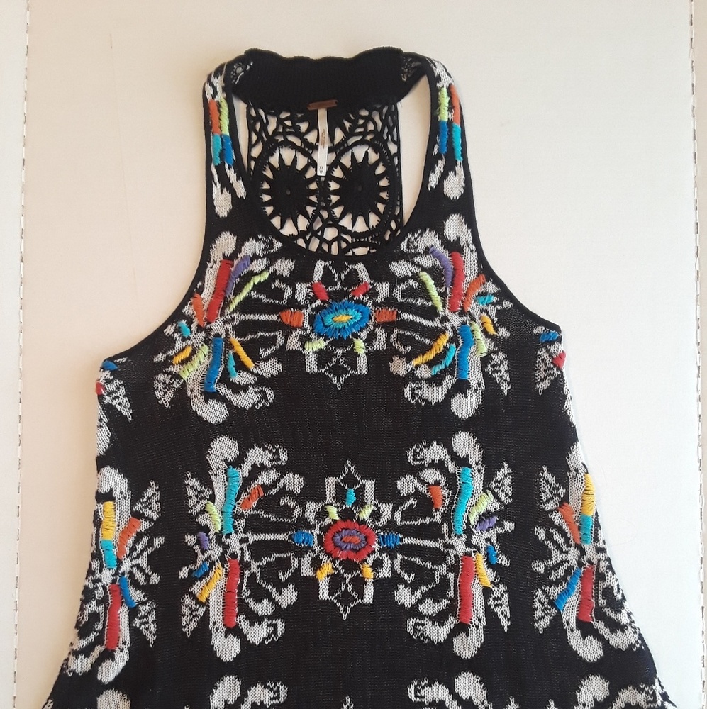 Free People Crochet Lace Tank Top
